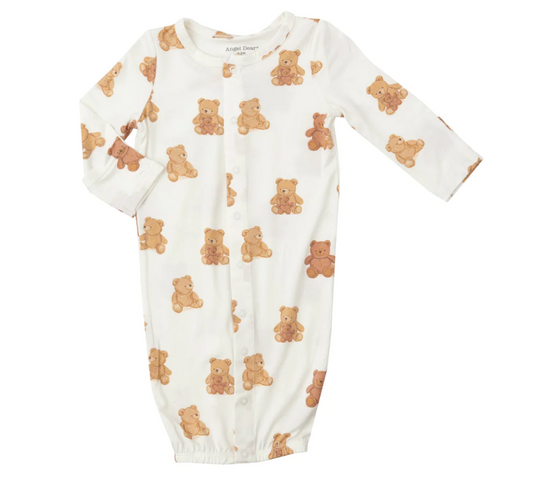 Teddy Bears Convertible Gown (0-3M)