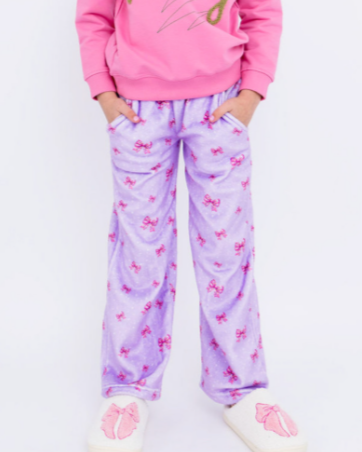 Holiday Bows Plush Pants