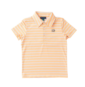 Pro Performance Polo - Orange Chiffon Stripe