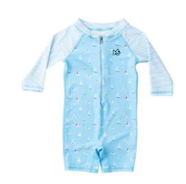 Baby Reef Swimsuit -Boats in the Bay Print