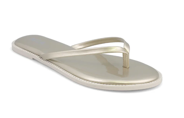 Little Aster- Gold Flip Flop