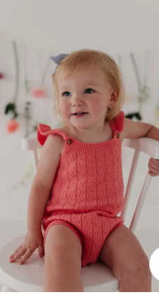 Knit Sweater Bodysuit-Strawberry Ice