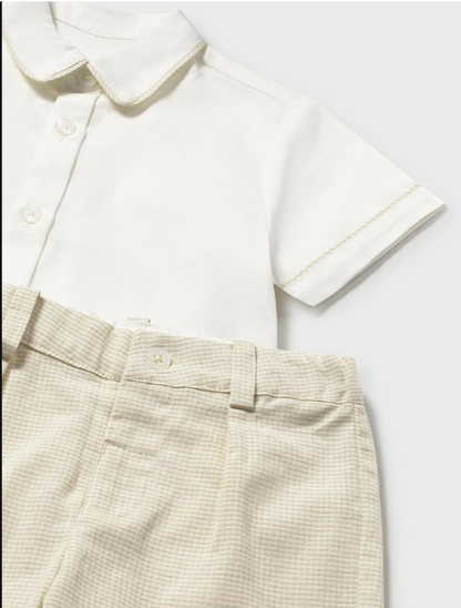 Linen Shorts Set-1225