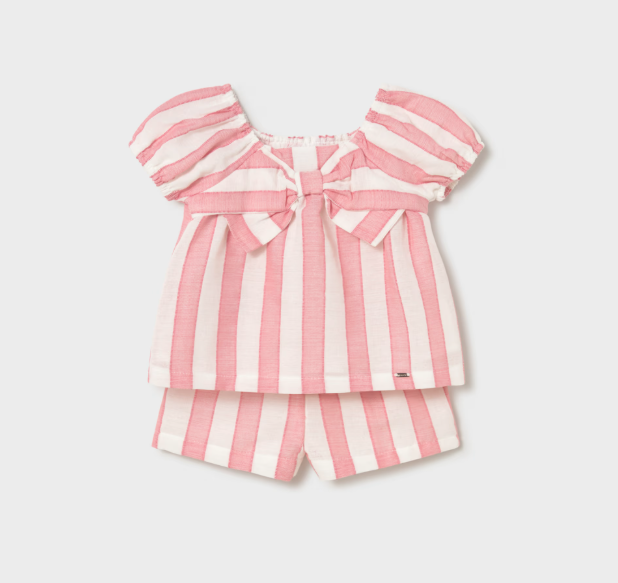 Camelia Striped Short Set
