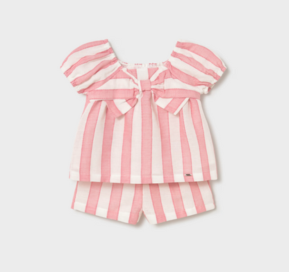 Camelia Striped Short Set