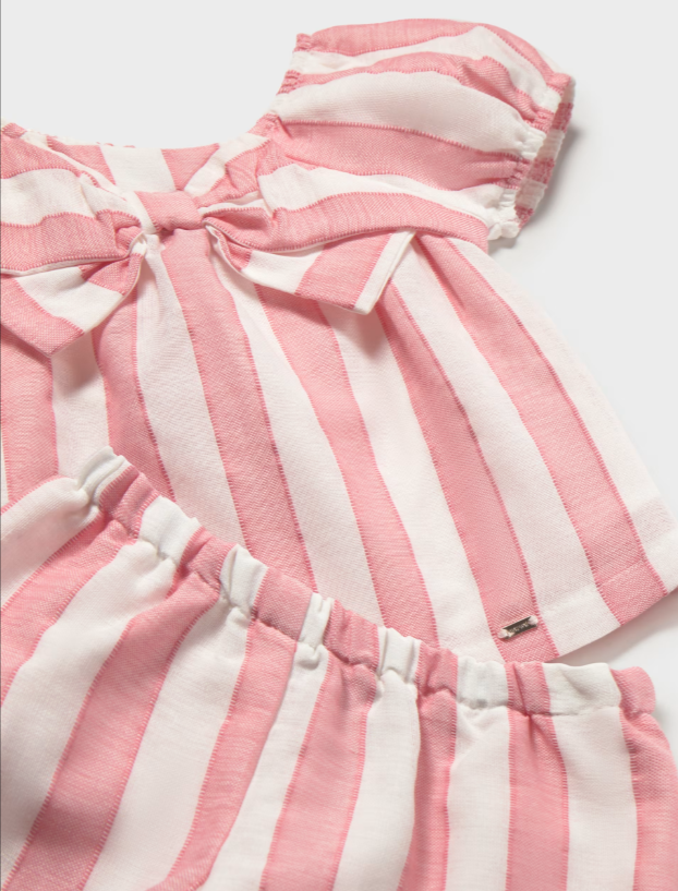 Camelia Striped Short Set
