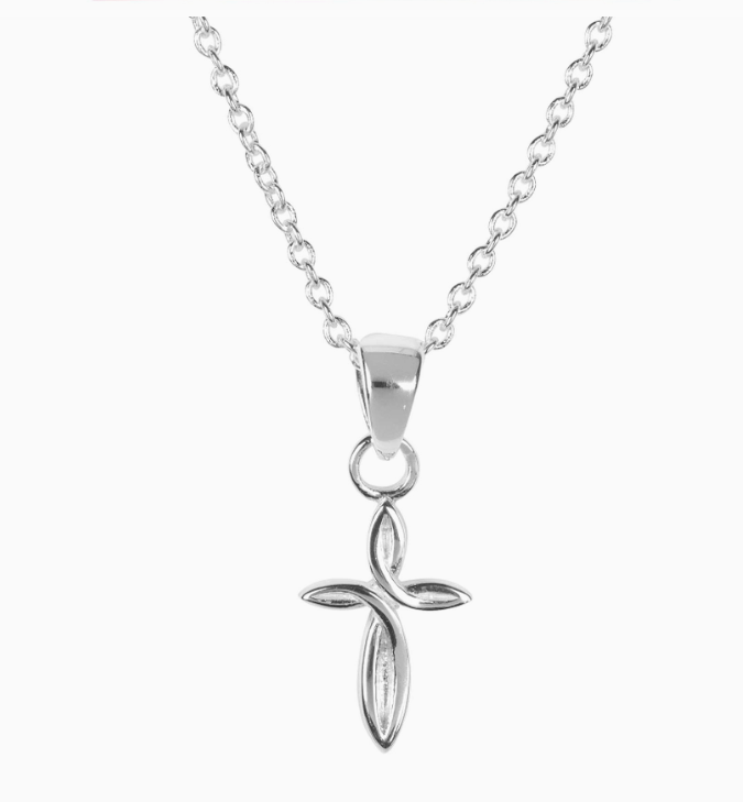 Necklace To My Granddaughter Petal Cross