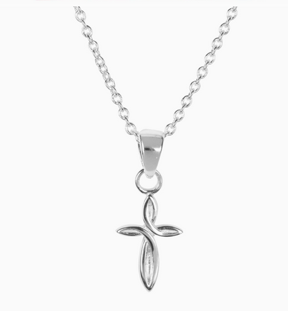 Necklace To My Granddaughter Petal Cross