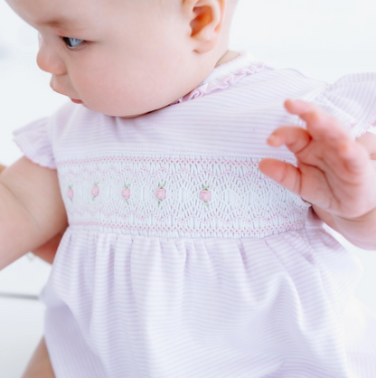 Julia Smocked Bubble-Lt Pnk