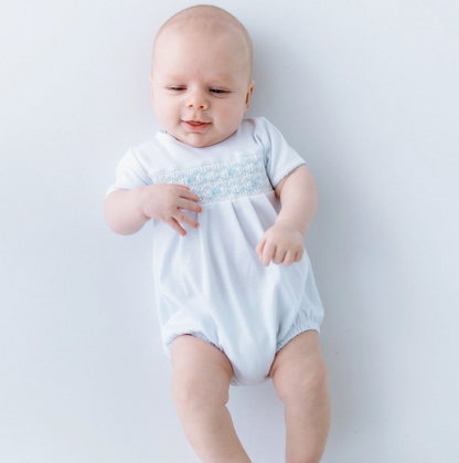 Jacob Smocked Bubble-Lt Blue