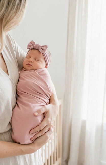 Solid Bamboo Swaddle Blanket