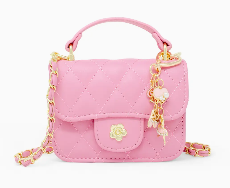 Tiny Quilted Ballet Charm Handbag