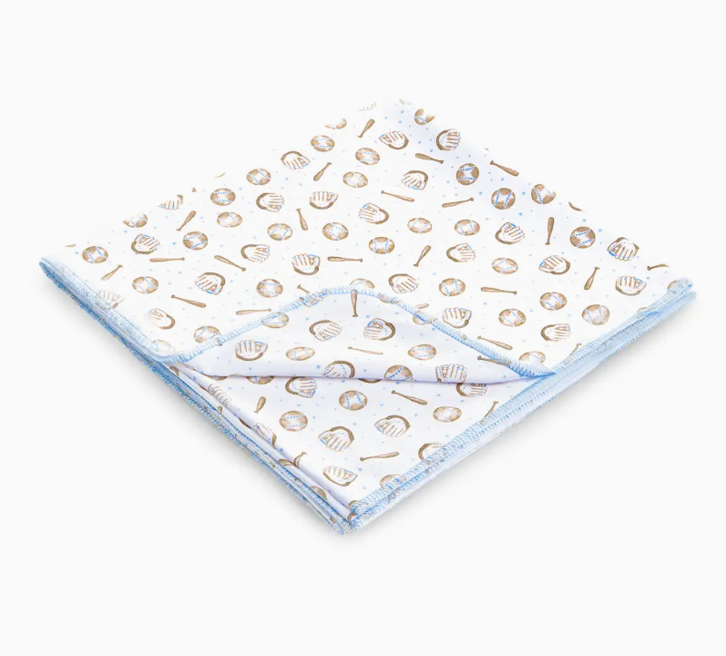 Precious Lil' Sluggers Print Swaddle Blanket