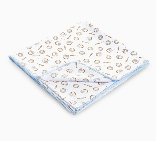 Precious Lil' Sluggers Print Swaddle Blanket