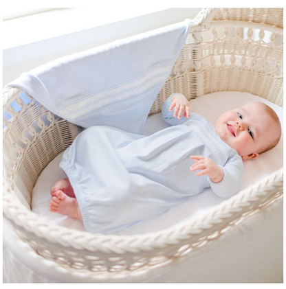 Smocked Argyle Gown With Hat-SIB222
