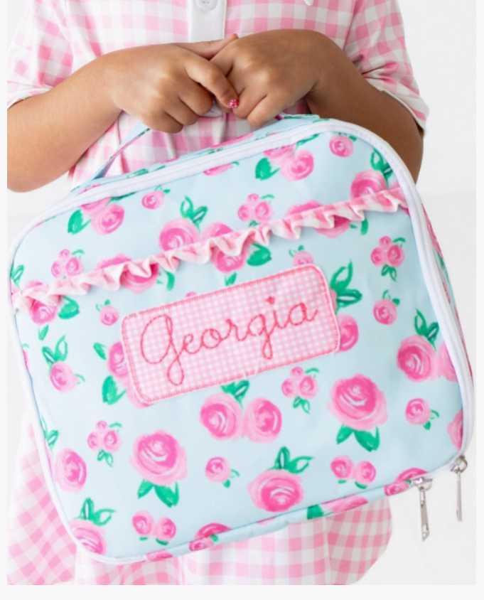 Insulated Lunch Bag - Watercolor Roses