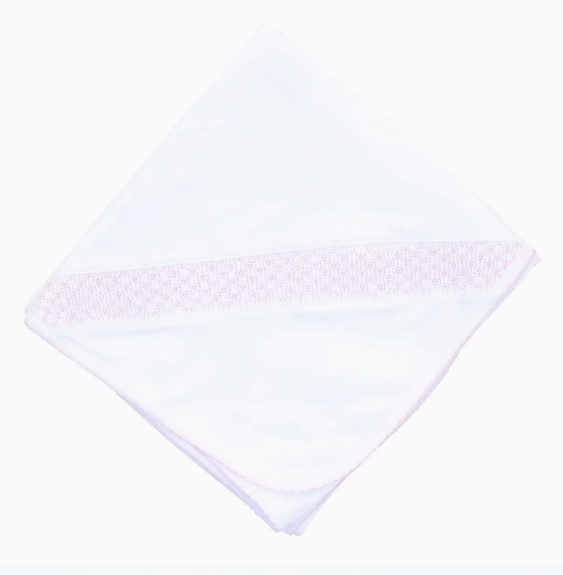 Essentials Smocked Blanket w/ Trim