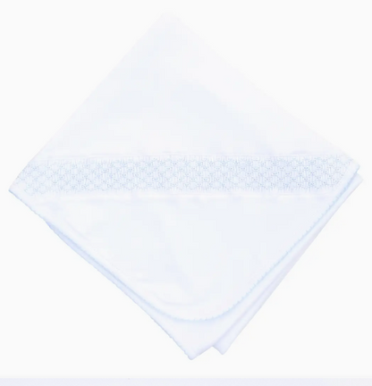 Essentials Smocked Blanket w/ Trim