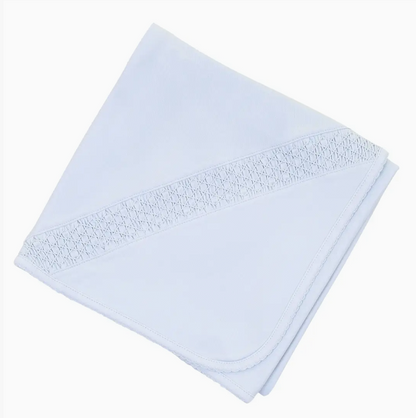 Essentials Smocked Blanket w/ Trim