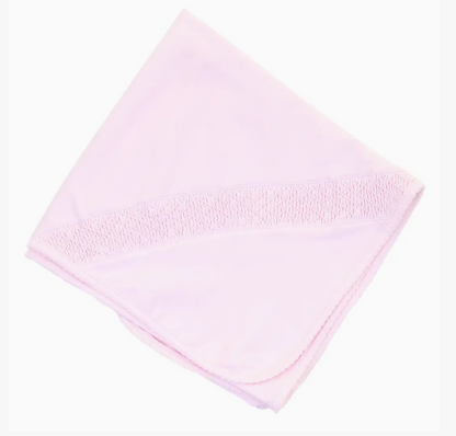 Essentials Smocked Blanket w/ Trim