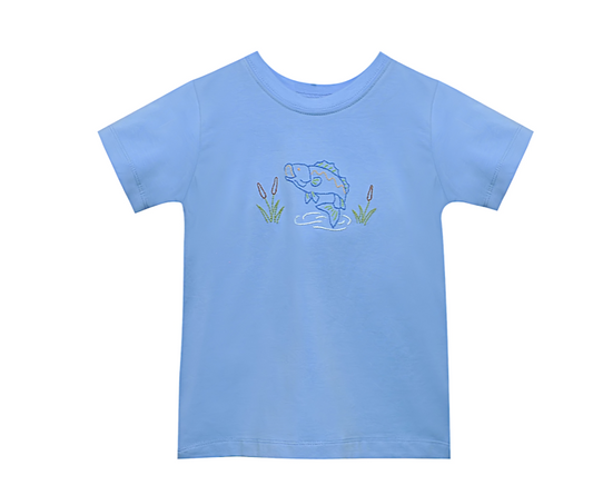 Blue Houston Shirt - Flying Bass