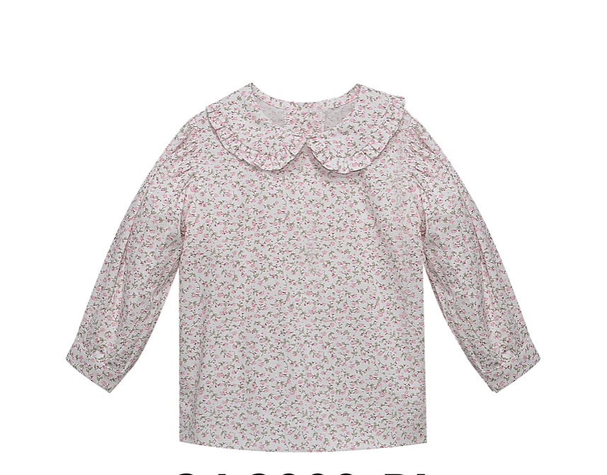 Pink Flower Teagan Blouse