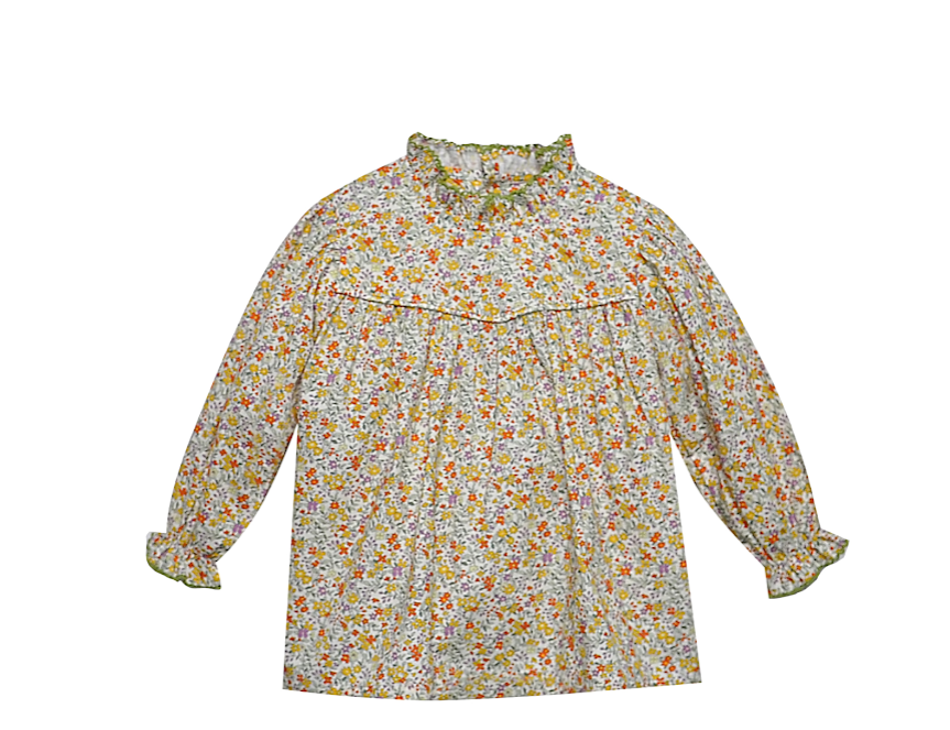 Yel Flower Sylvie Blouse/2012BL