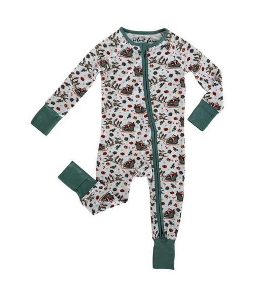bamboo zipper pajama || mallards & mistletoe