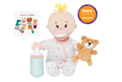 Love, Stella Sleepy Time Set   Peach Doll/Blonde Tuft