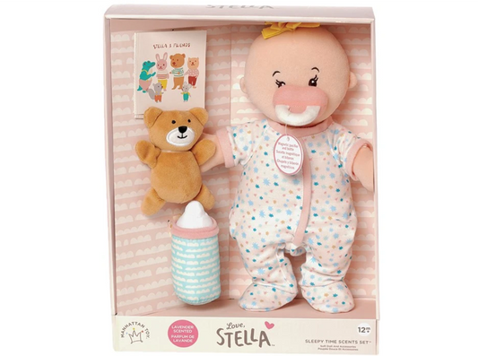 Love, Stella Sleepy Time Set   Peach Doll/Blonde Tuft