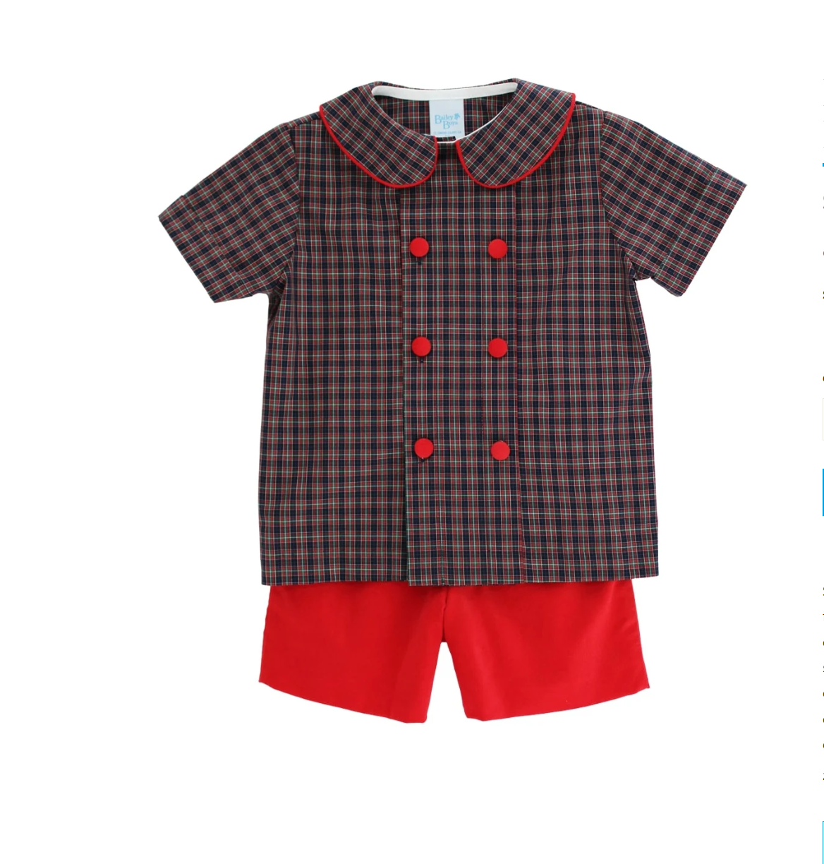 Durham w Red Cord Short Set-26604/DSS
