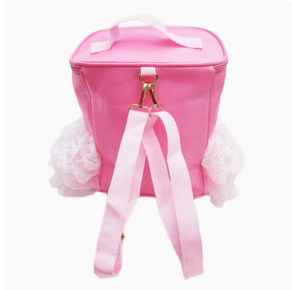 Lace Tutu Trim Pink Back Pack