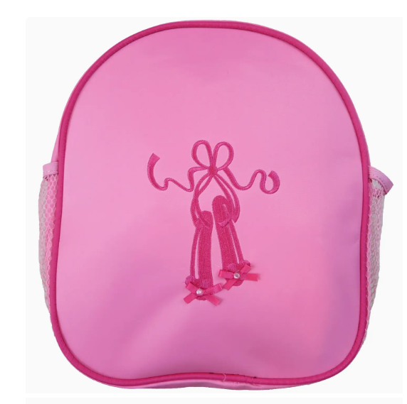Pink Back Pack with Pink Ballet Shoe