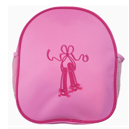 Pink Back Pack with Pink Ballet Shoe