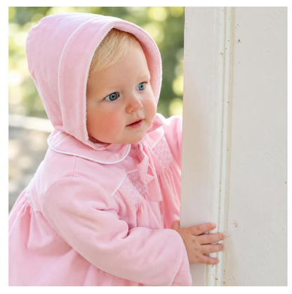Smocked Corduroy Coat