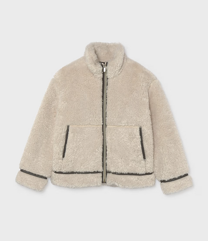 Shearling Coat-Almond/7441