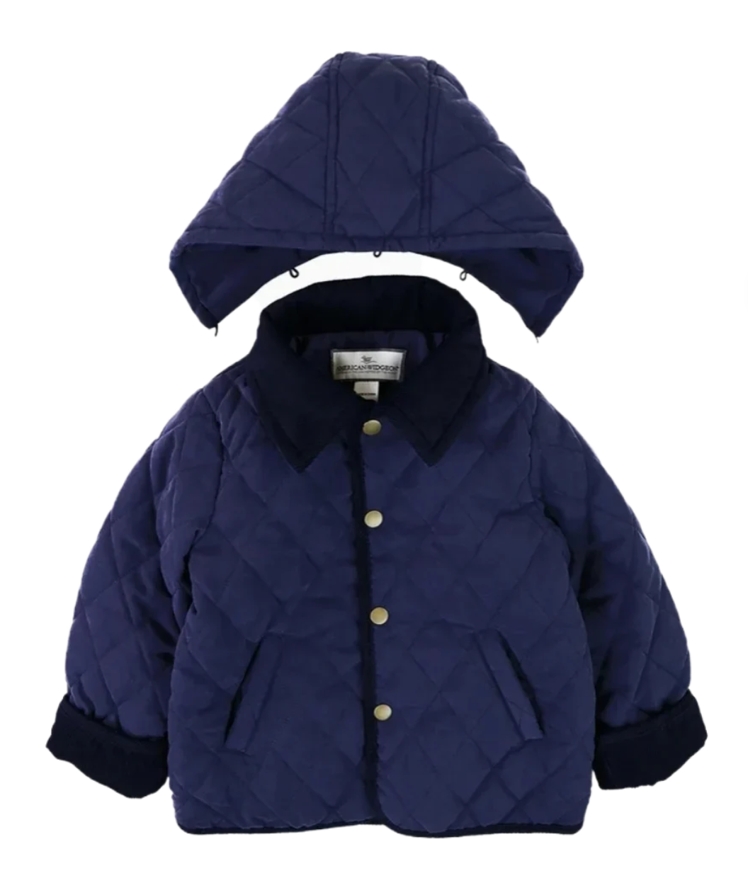 Detachable Hood Navy Jacket