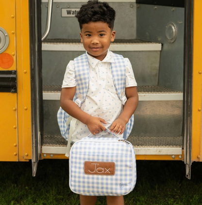 Blue Gingham Lunchbag