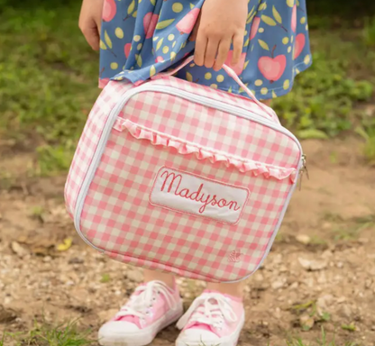 Pink Gingham Lunchbag