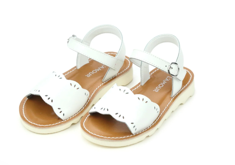Ella Scalloped Sandal - K510