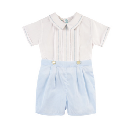 Boys Feathered Stitched Bobby Suit
