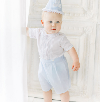 Boys Feathered Stitched Bobby Suit