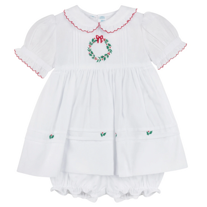Floral Wreath Holiday Dress-17493