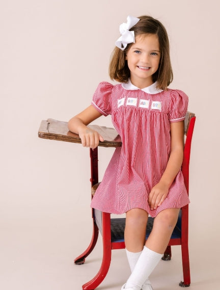 Ruth Dress - Red Minigingham