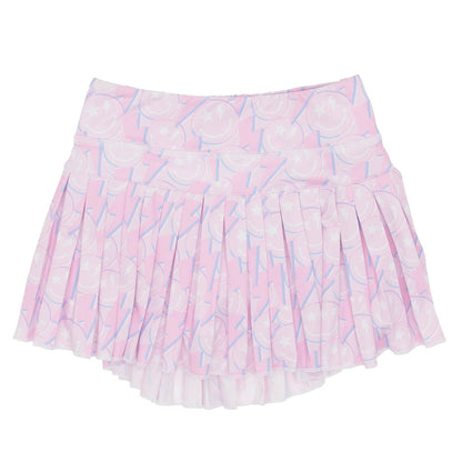 Mini Pleated Skort - Smiley Spark