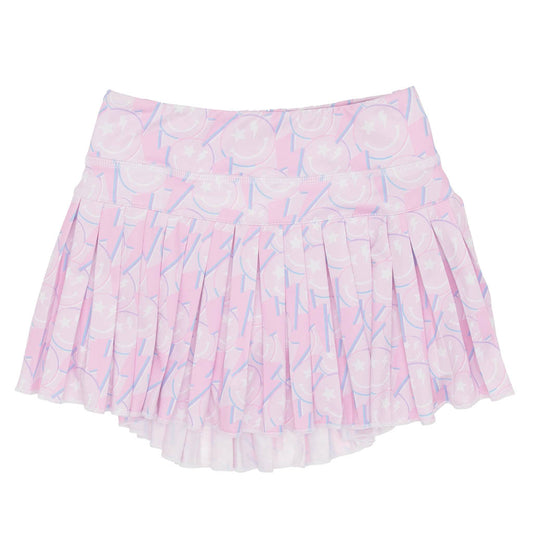 Mini Pleated Skort - Smiley Spark