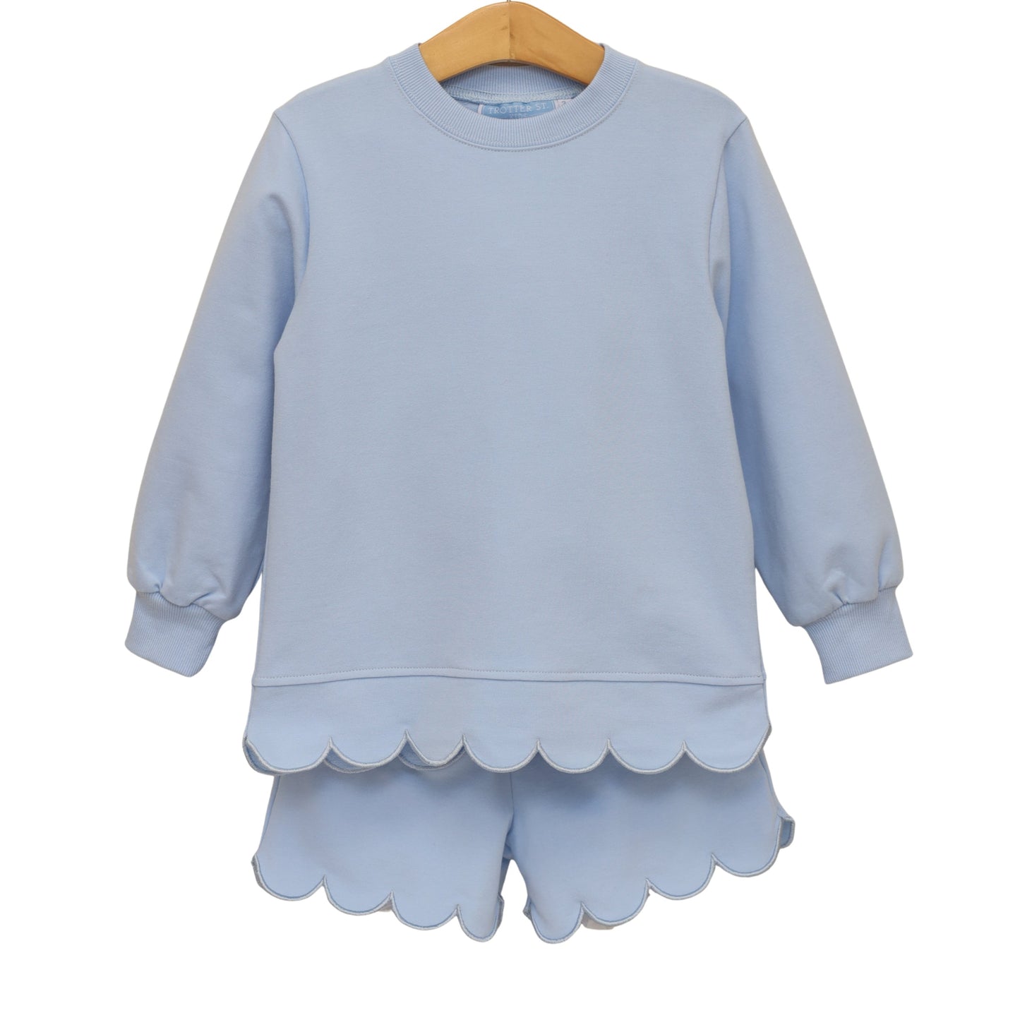 Sophia Scalloped Set-Lt Bl/3090