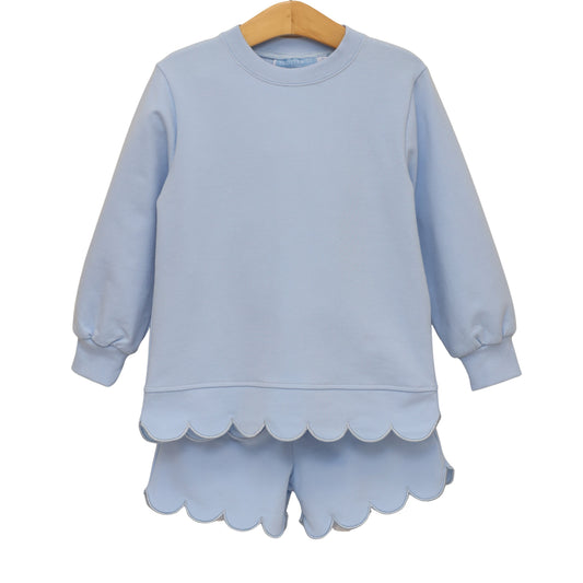 Sophia Scalloped Set-Lt Bl/3090