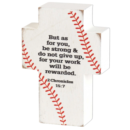Baseball Design Tabletop Cross