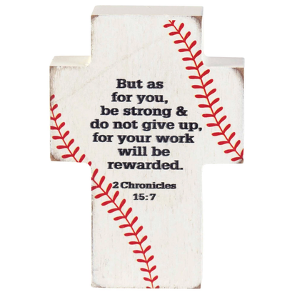 Baseball Design Tabletop Cross